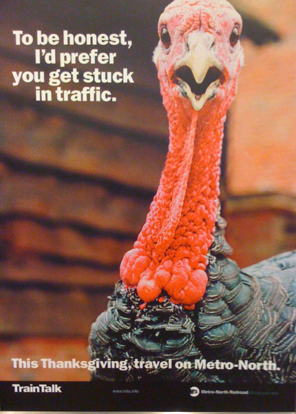 2009 NY MTA Thanksgiving Poster