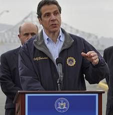 Governor Andrew Cuomo, in Tarrytown on 11/15/2010. Photo Credit: Andrea Bernstein, TransportationNation.org/WNYC