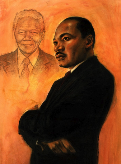 MLK and Mandela_by Janet Hamlin