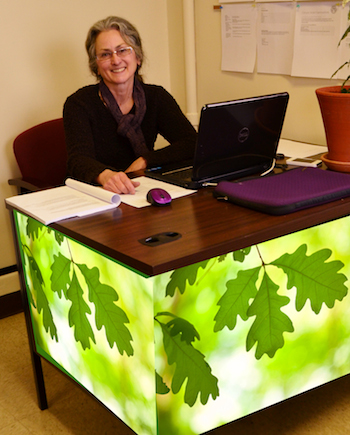 Marcy Denker, Nyack Green Desk 201402