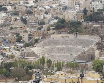 Roman theater in Amman, Jordan 2007  ©2014 Niels Elgaard Larsen