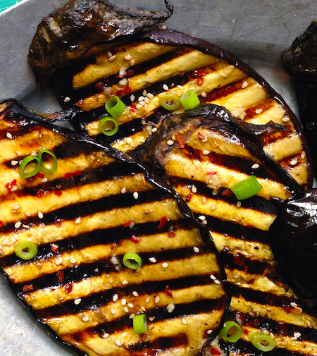 Grilled Eggplant 201506. Photo Credit: ReclaimingYesterday.com/lime-sesame-grilled-eggplant/