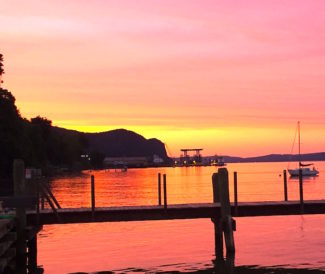 Hook Mountain from Gedney St in Nyack