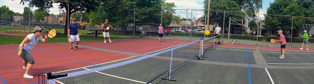 pickleball at the Sn Nyack Franklin St Tennis Court on 7/15/2017