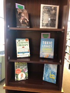 An exhibit at Nyack Library highlights the work of Dr. Max Gerson. (Photo courtesy of Nyack Library and Kay Zakariasen)