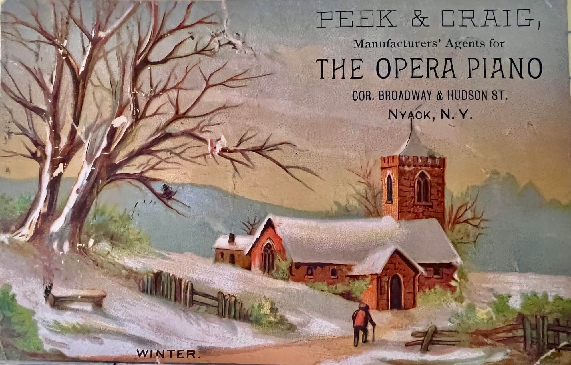 Trade Cards of Christmas Past: Gilded Age Nyack's Festive History