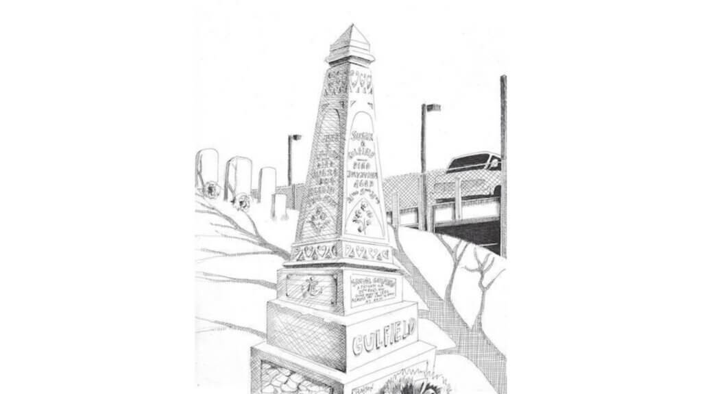 Mount Moor Cemetery, Bill Batson sketch