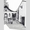 Bill Batson Drawing of Elmwood Playhouse